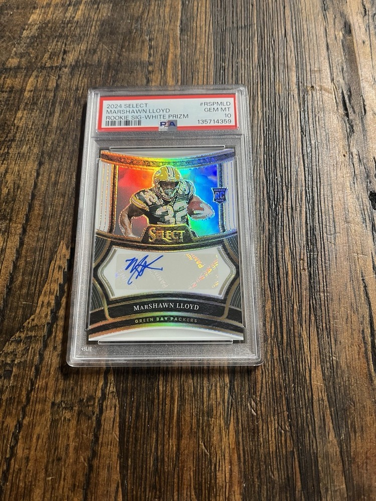 2024 Panini Select -Marshawn Lloyd #RSP-MLD Silver Prizm 19/35 RC Auto PSA 10