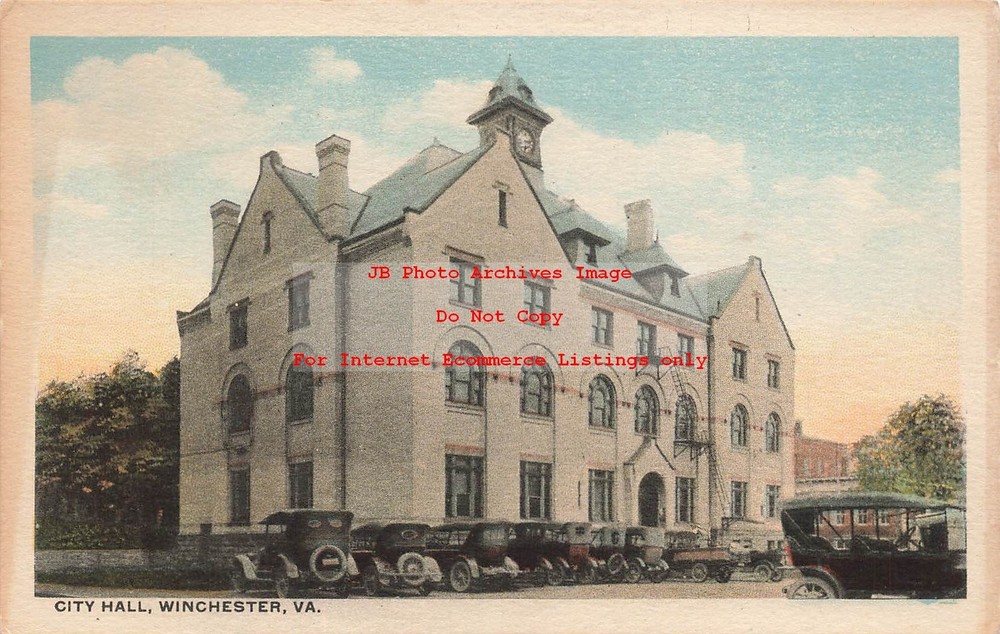 VA, Winchester, Virginia, City Hall Building, Exterior View, Kaufman Pub No W13