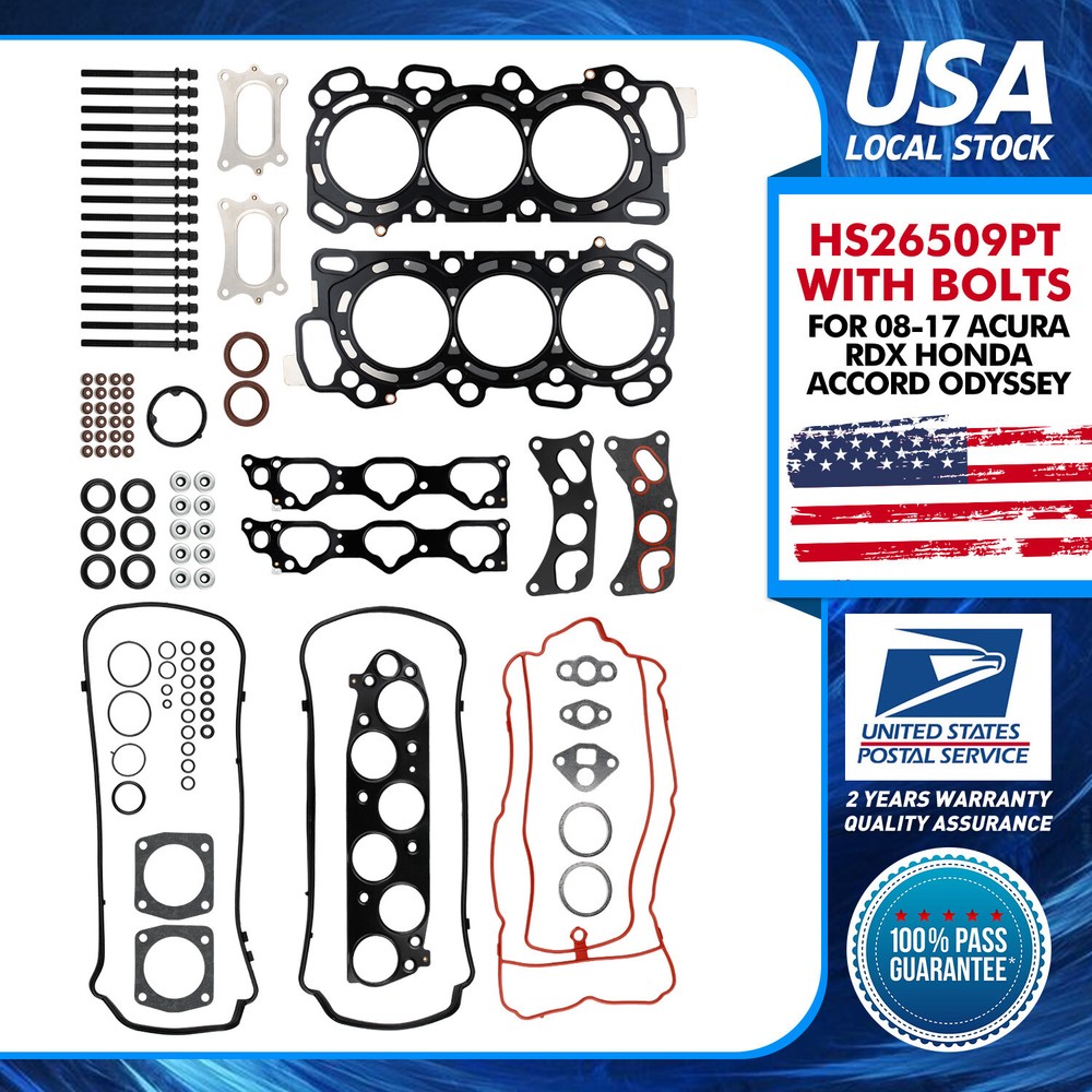 NEW HS26509PT Cylinder Head Gasket Set For Select 08-17 Acura Honda Models