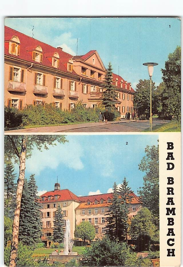 Postcard Scenes & Views Bad Brambach Germany
