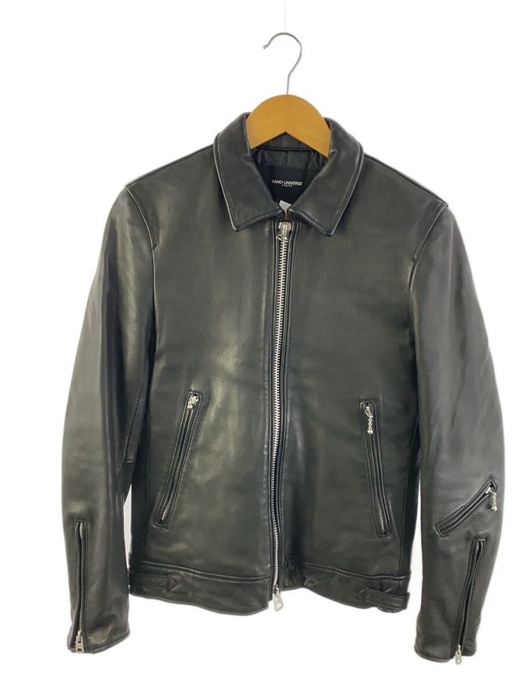 Nano Universe Leather Jacket Blouson/S/Sheep Leather/Blk/Nuc63L01079Sh 20701