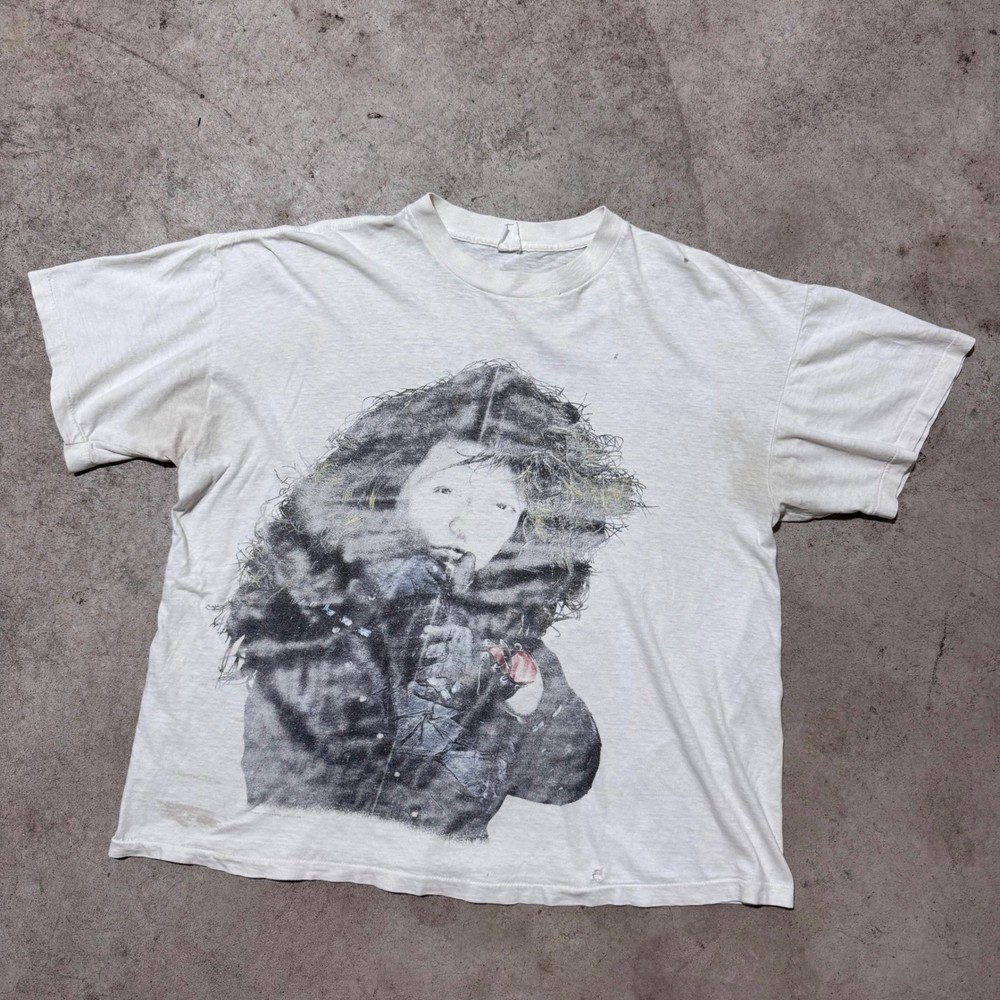 Vintage 80s Jon Bon Jovi New Jersey Syndicate Tour 1988 Portrait Band T Shirt XL