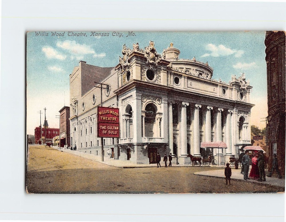Postcard Willis Wood Theatre Kansas City Missouri USA