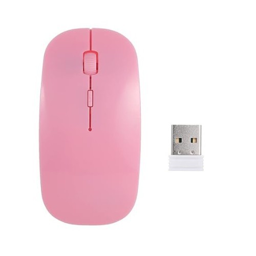 Wireless 1600 DPI Optical Mouse with 2.4G USB Receiver Slim Design for PC Laptop
