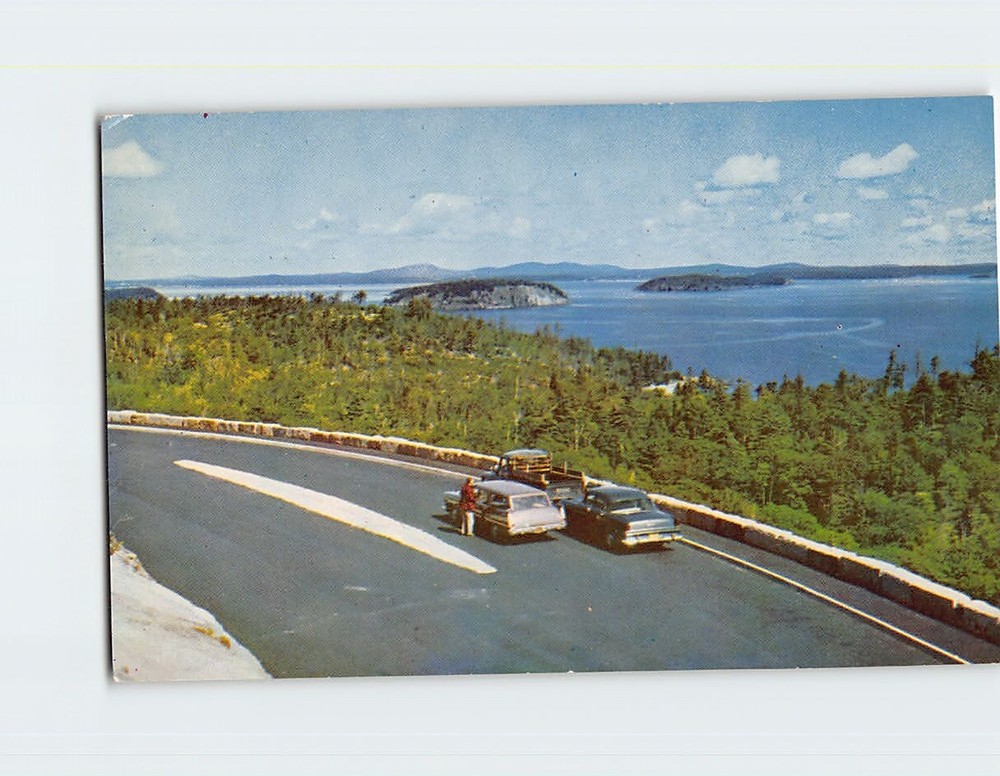 Postcard Frenchman's Bay and Bar Harbor Acadia National Park Maine USA-image