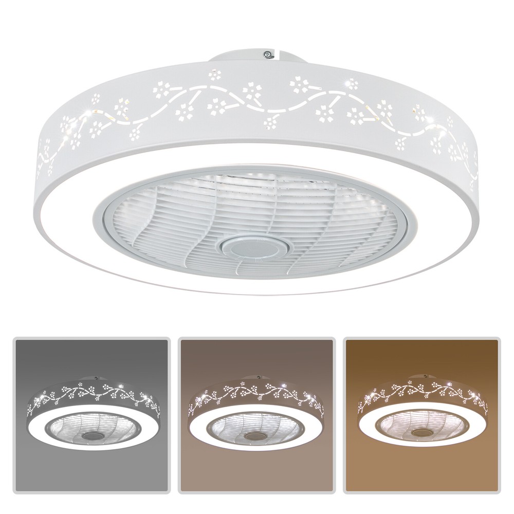 Dimmable Remote Control Ceiling Fan Light Pendant Chandelier