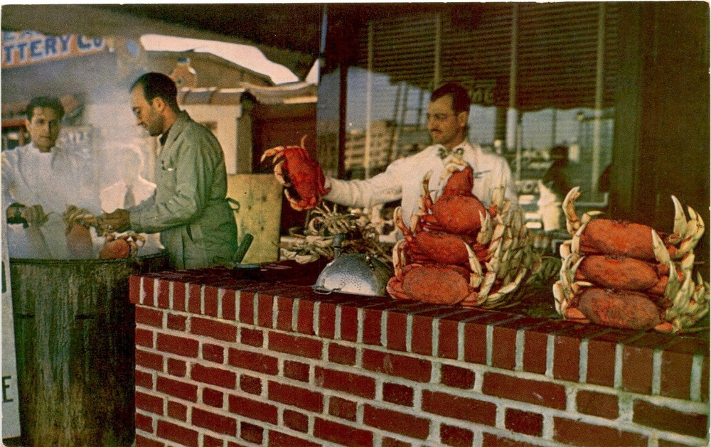 Fisherman's Wharf, San Francisco, Kodachrome, Mike Roberts Color Postcard