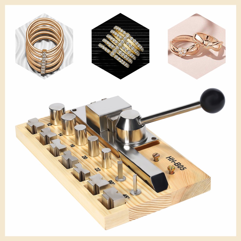 Hand Crank Ring Bender Tool for Jewelry Making and Bracelets