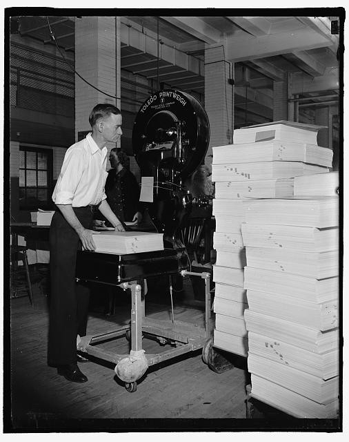 Bureau of Engraving,Washington,DC,District of Columbia,Harris & Ewing,1940,2
