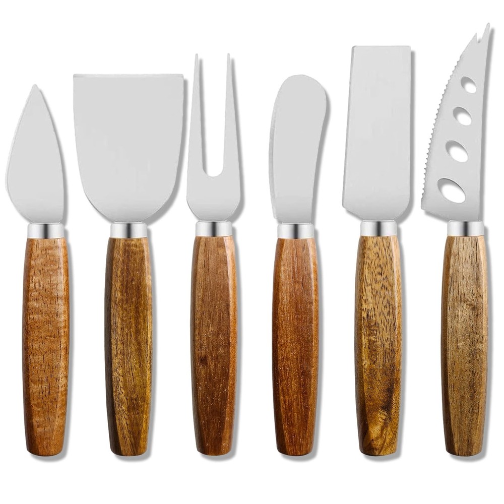 Wooden Handle Cheese Butter Spreader Knife for Charcuterie Boards