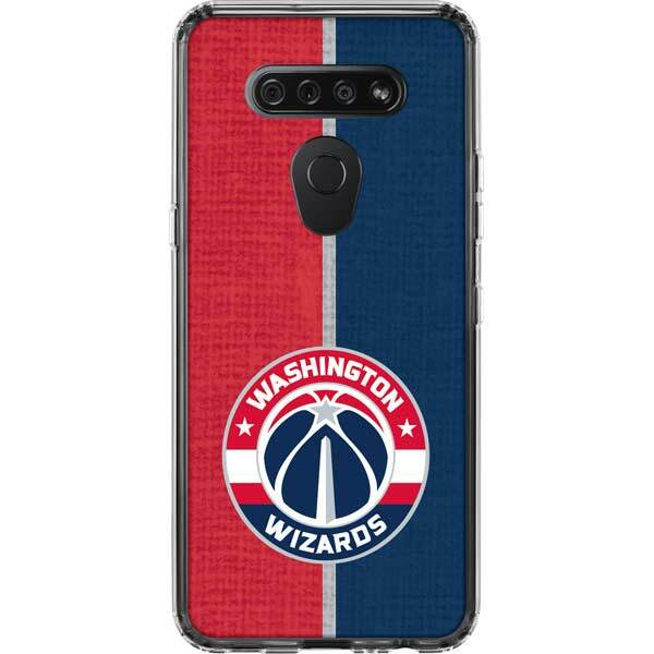 NBA Washington Wizards LG K51/Q51 Clear Case - Washington Wizards Canvas Split