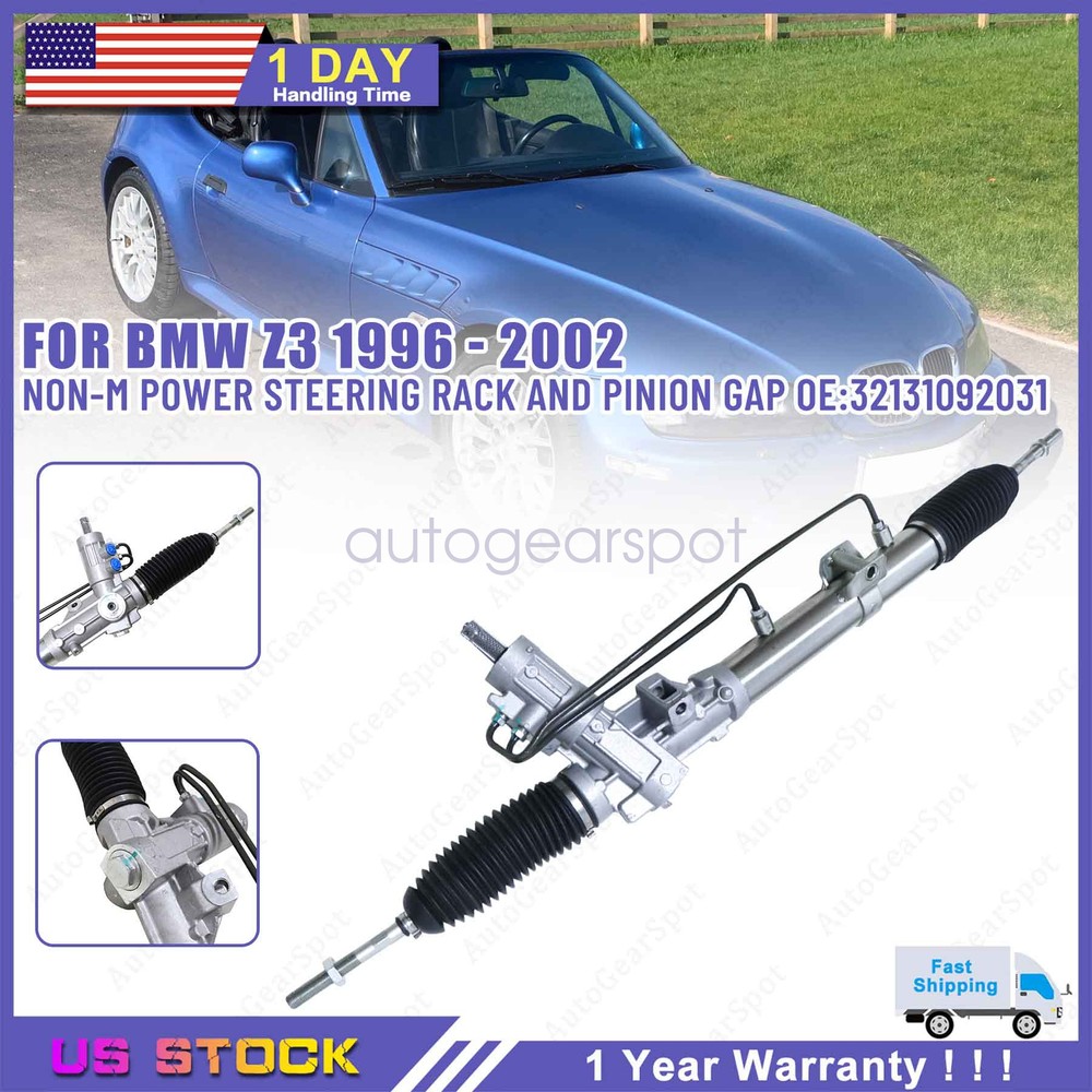 BMW Z3 1996-2002 Non-M Power Steering Rack & Pinion 32131092031 32131092611
