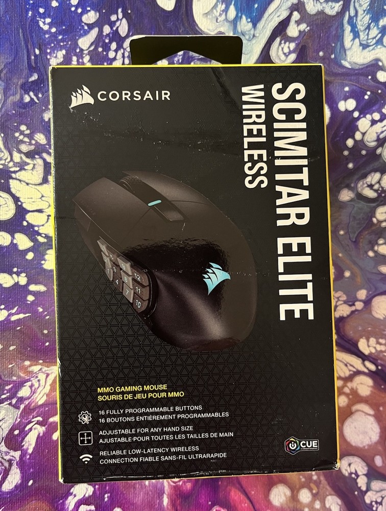 CORSAIR SCIMITAR ELITE RGB WIRELESS MMO Gaming Mouse Black