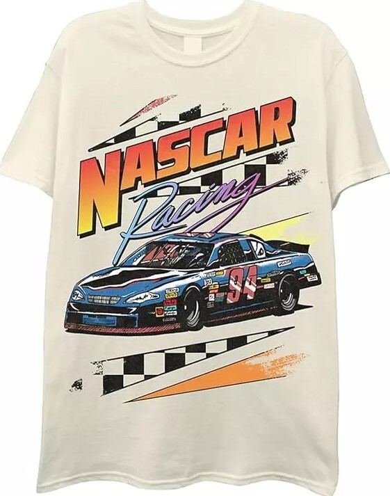 NASCAR Vintage Daytona 500 Shirt Racing Mens Graphic T-Shirt - Sand