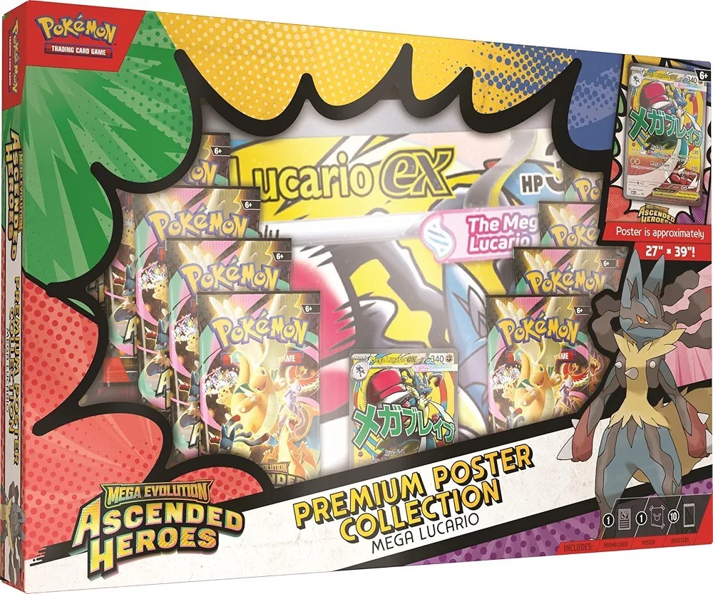 Mega Evolution Ascended Heroes Premium Poster Collection