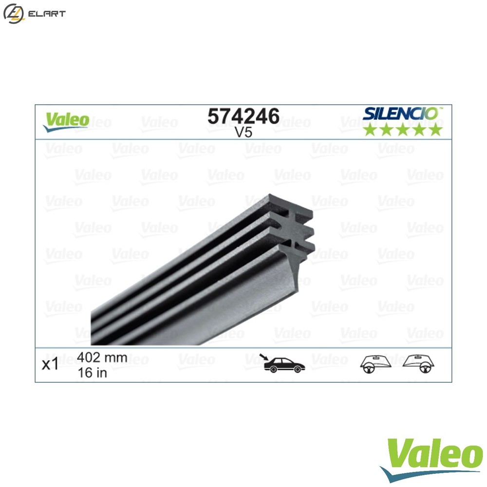 WIPER BLADE RUBBER 574246 FOR ALFA ROMEO PEUGEOT FIAT MULTIPLA CROMA 2.0L 4cyl