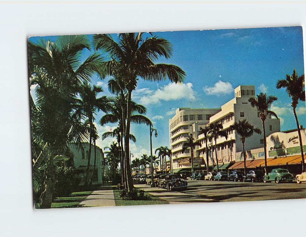 Postcard Lincoln Road Miami Beach Florida