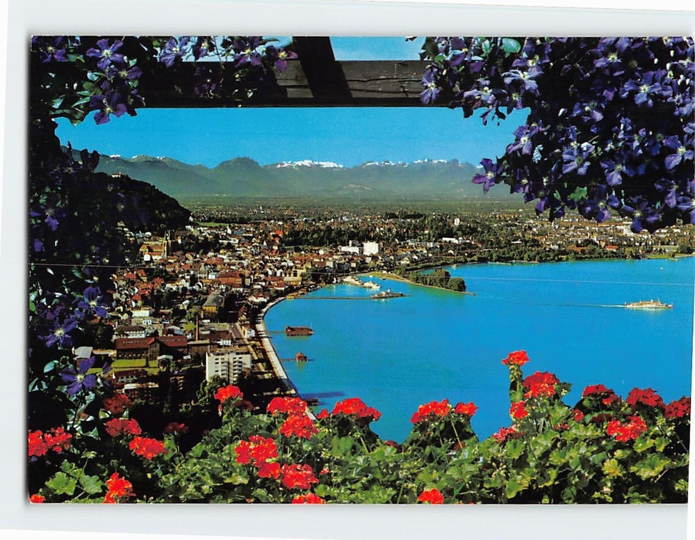 Postcard Aerial View Bregenz Lake Constance Austria