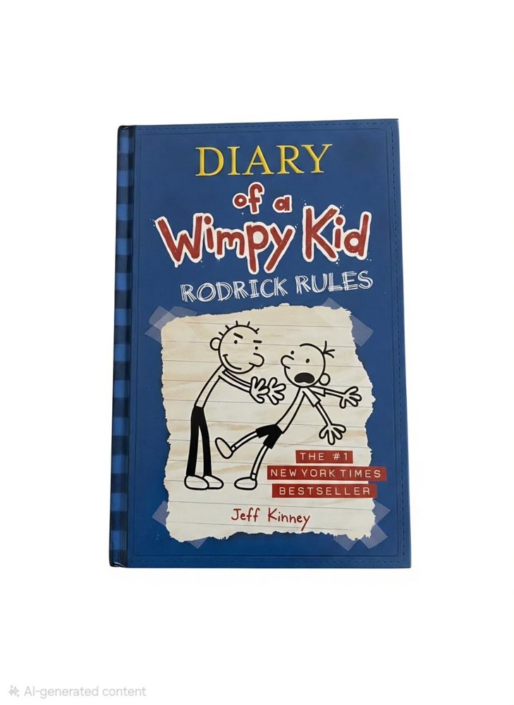 Diary of a Wimpy Kid # 2 - Rodrick Rules by Jeff Kinney (2008, Hardcover)