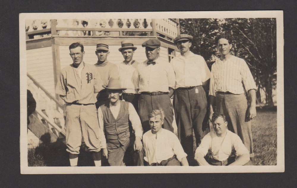 19?? RPPC  Baseball Coaches ??? Real Photo Postcard