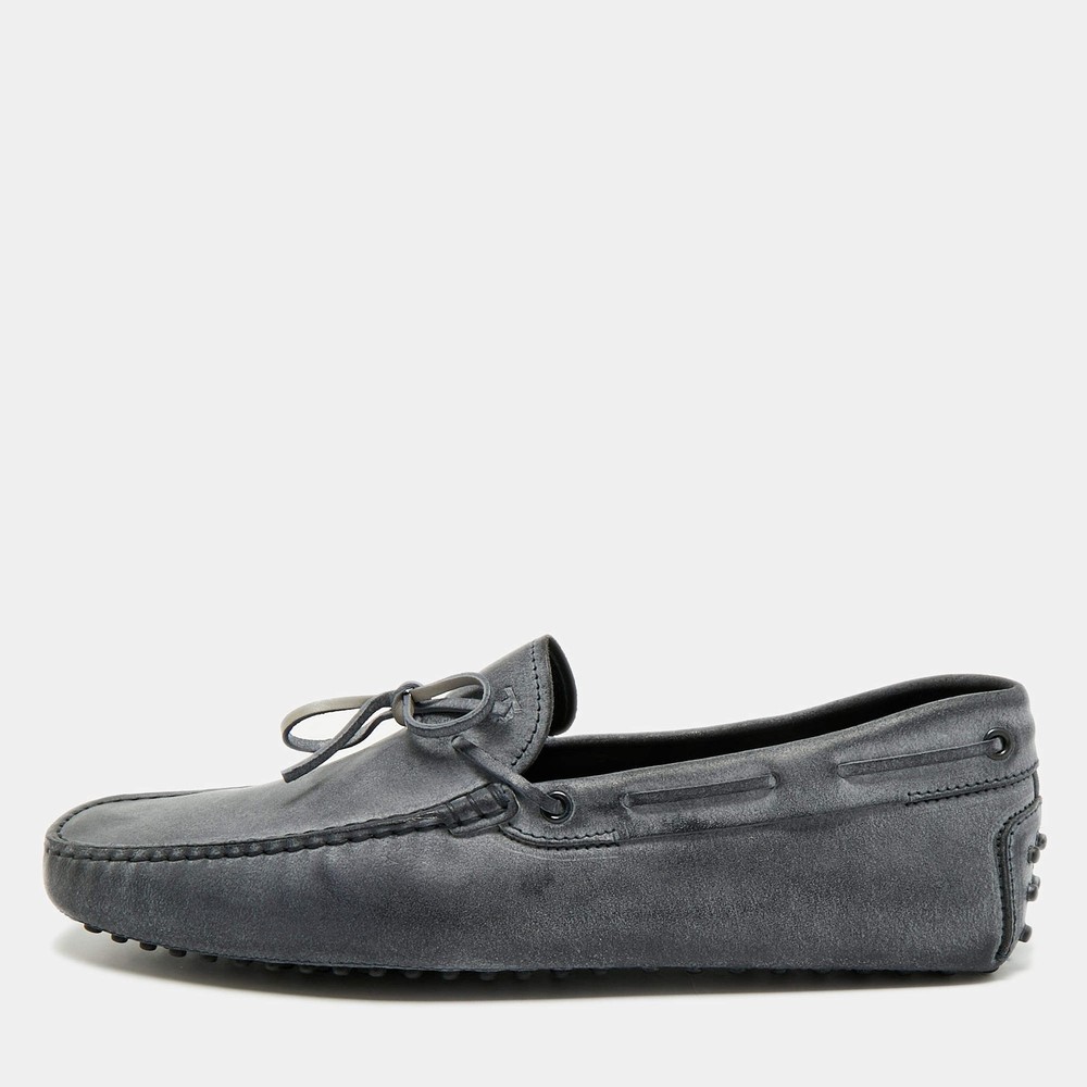 Tods Gommino Size 45 Two Tone Suede Driver Loafers