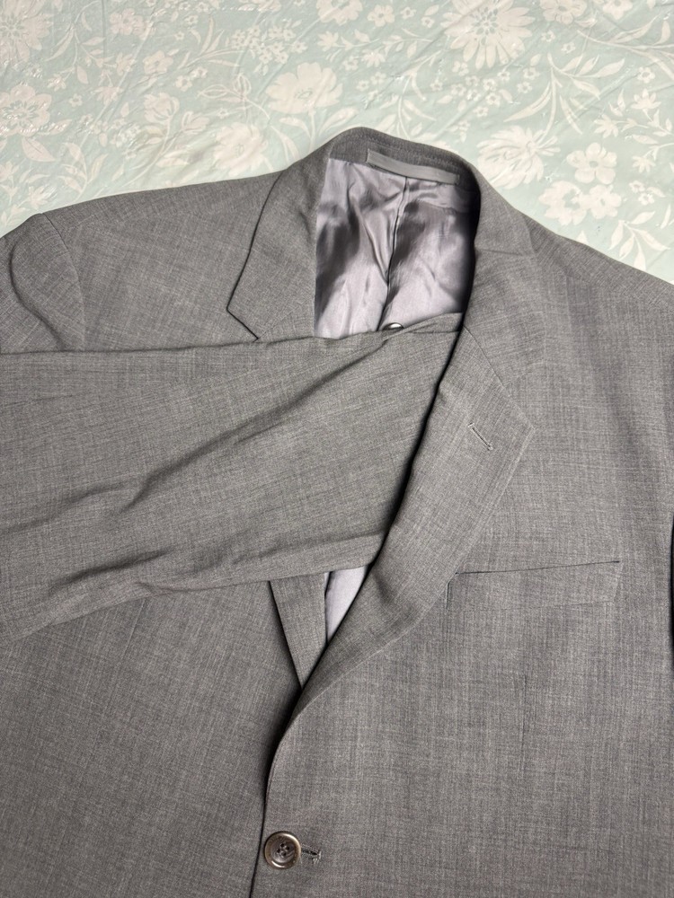 Armani Collezioni Mens Blazer 40R Saks Fifth Avenue Gray Suit Jacket 2 Button
