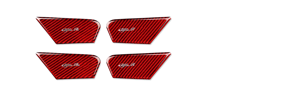 For Alfa Giulia 952 stelvio 949 door inner bowl carbon fiber sticker door handle