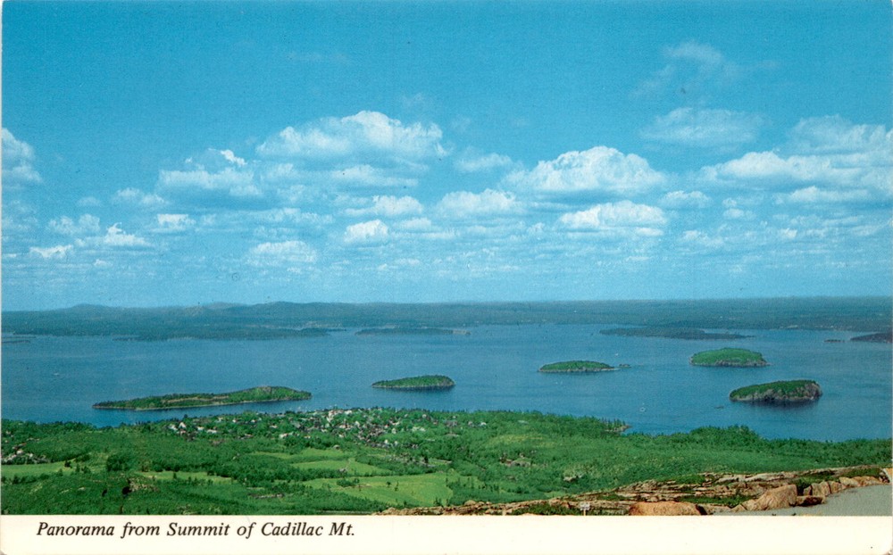Acadia National Park, Maine, Cadillac Mountain, Bar Harbor, Postcard-image