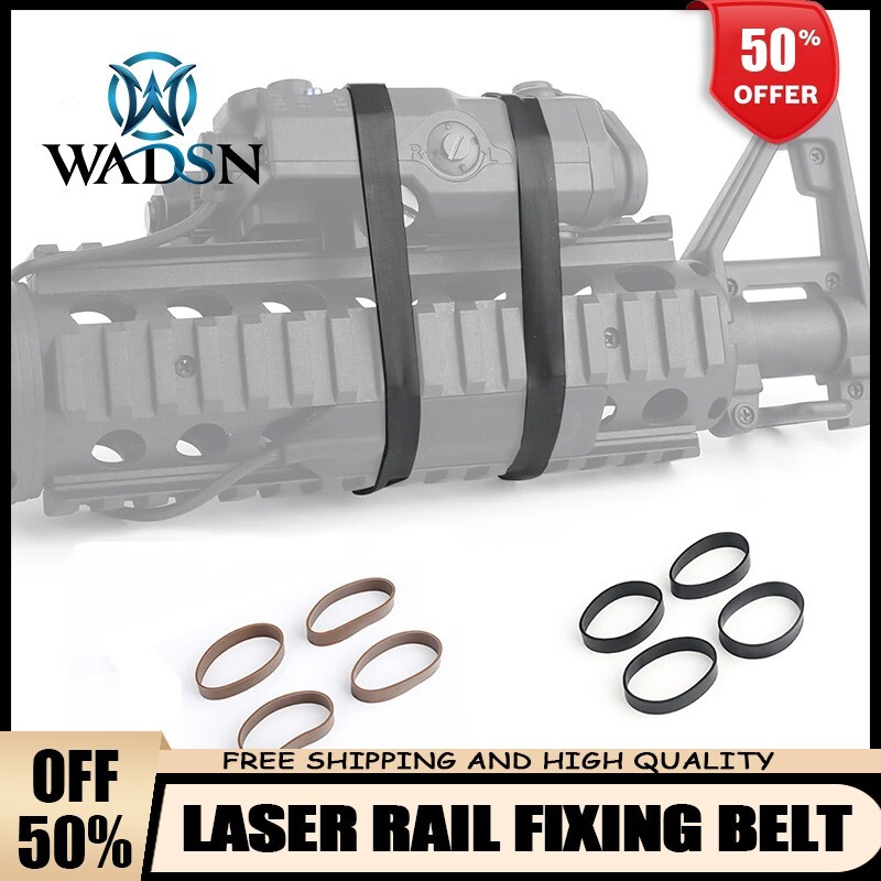 WADSNTactical  Airsoft PEQ DBAL rail fixing belt Rubber rail fixing belt New
