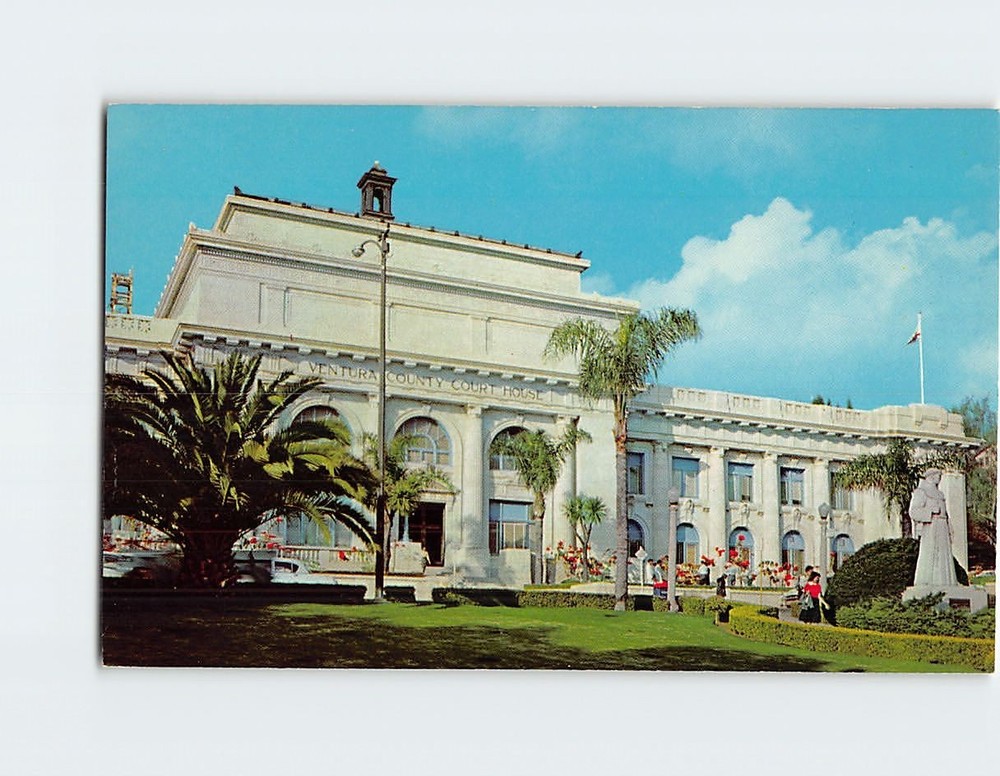 Postcard Ventura County Court House Ventura California USA