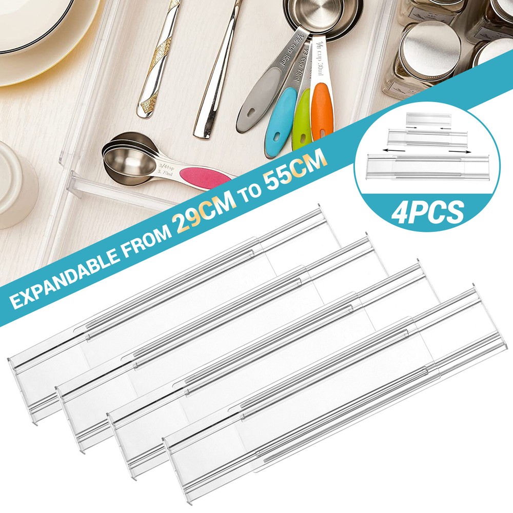 DIY Grid Drawer Dividers Adjustable Sock Underwear Dresser Drawer Organizers US