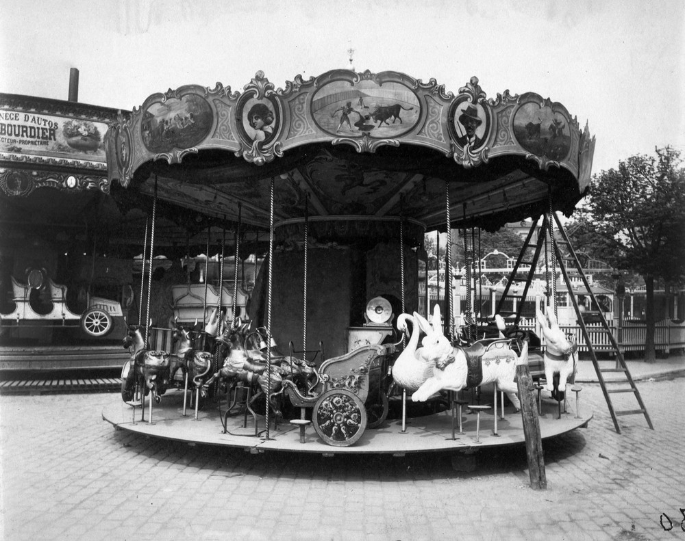 3465.Carnival Vintage Carousel ��_Merry-go-round POSTER.Home Room Wall art decor