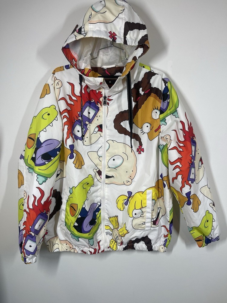 Members Only Nickelodeon Men’s Rugrats Cartoon Comic Windbreaker Jacket Size L