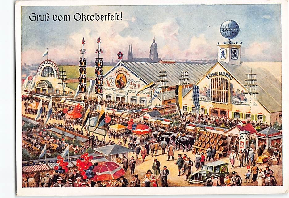 Postcard Greetings from the Oktoberfest Munich Germany