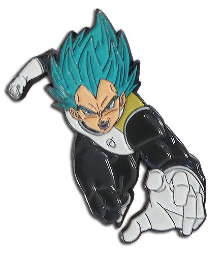 Pin Badge - Dragon Ball Super Ssgss Vegeta Single Enamel Lapel NEW