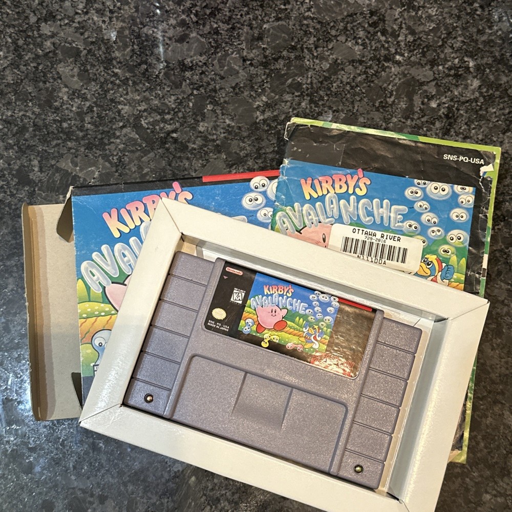 Kirby's Avalanche (Super Nintendo SNES) Complete CIB - Tested - Authentic