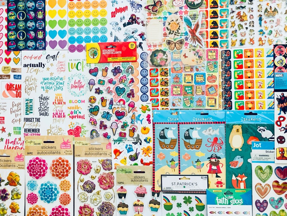 300 STICKER TEEN Lot, Sandylion Hallmark Crafters Corner American Greetings
