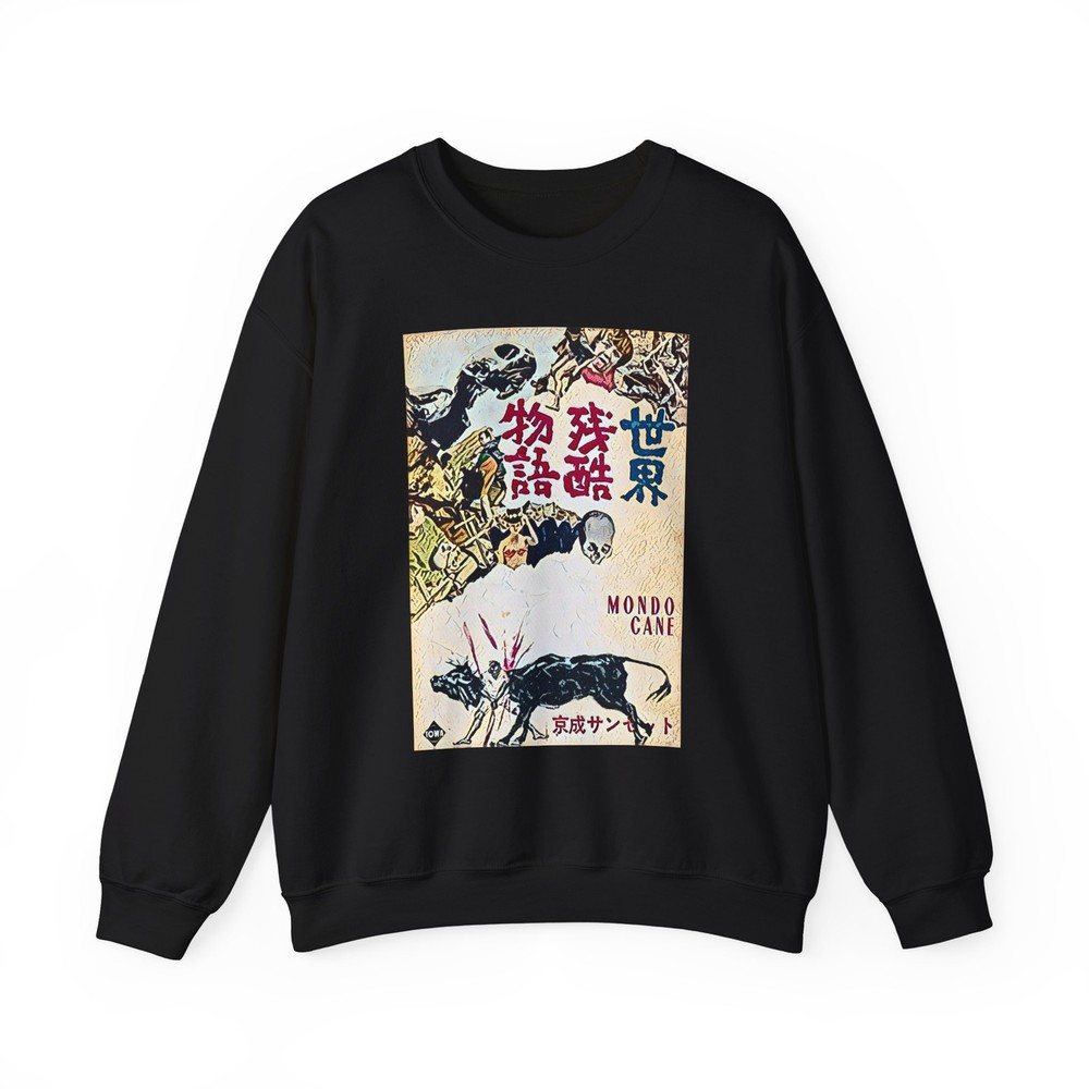 Mondo Cane Graphic Print Movie Art LS Unisex Heavy Blend™ Crewneck Sweatshirt