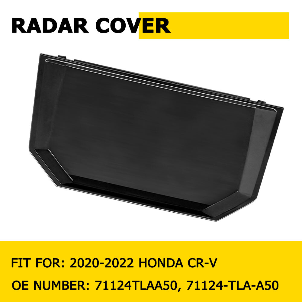 Grille Molding Radar Sensor Cover Cap Trim Black For 2020-2022 Honda CR-V CRV M
