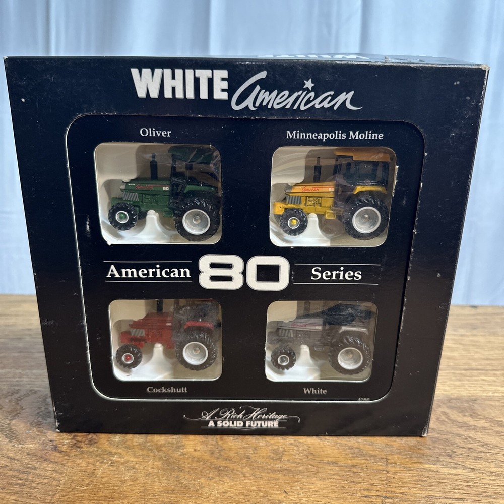 ERTL 1/64 White American 80 Series, MM Cockshutt Oliver White Toy Tractors 1990
