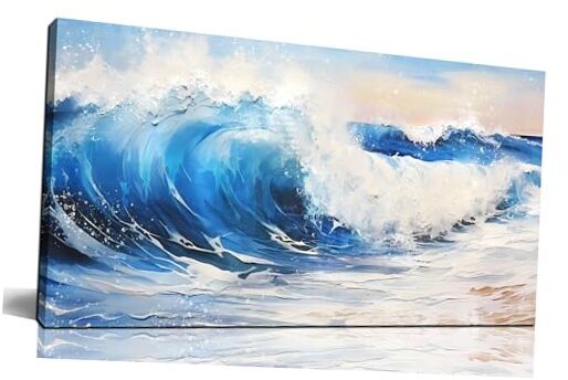 Ocean Wall Art for Lving room, Sea Wave Canvas Wall Decor 20.00