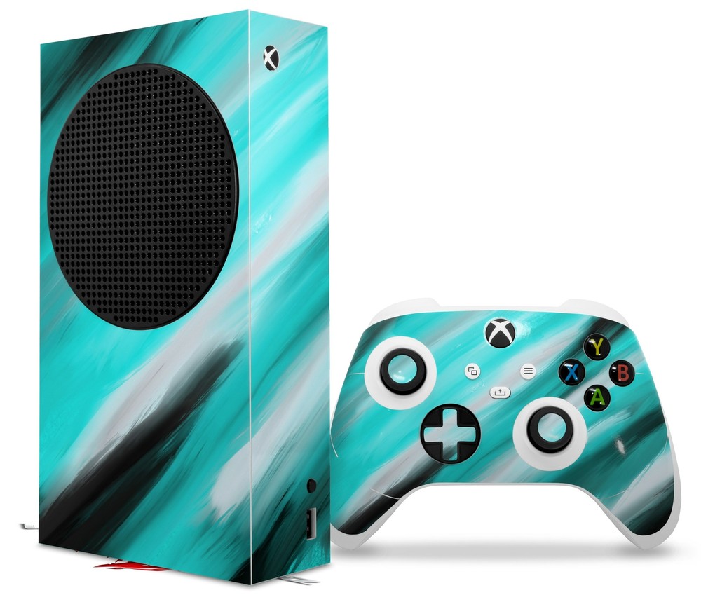 Skins XBOX Series S Console Controller Paint Blend Teal