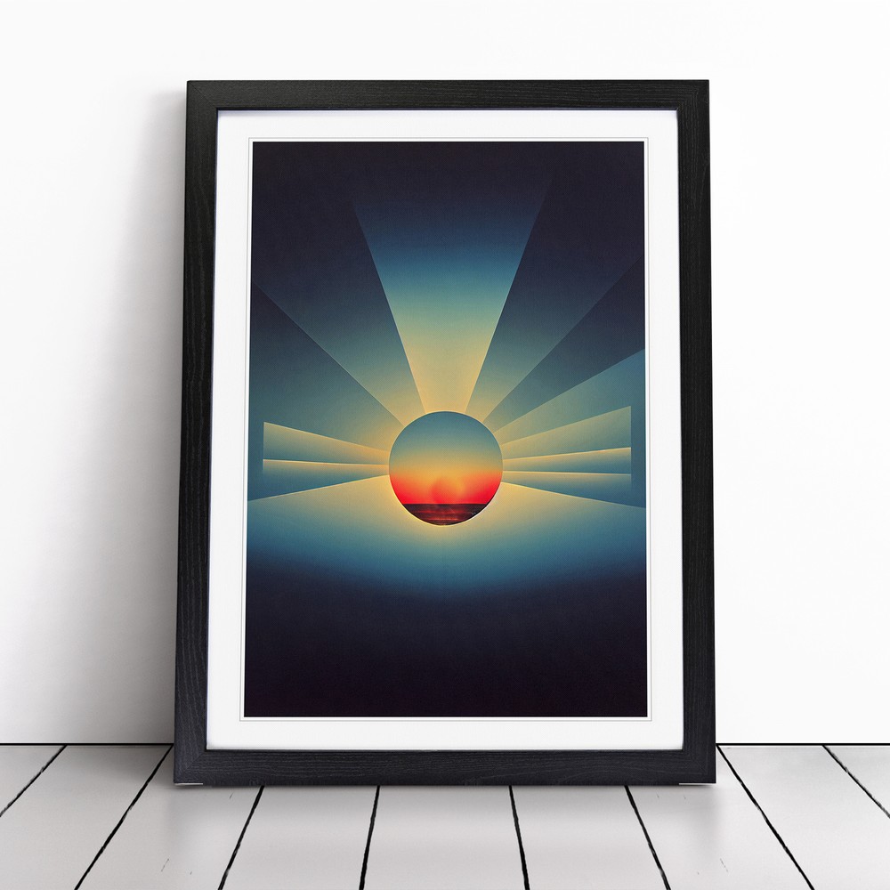 Urban Abstract Sunset Wall Art Print Framed Canvas Picture Poster Decor