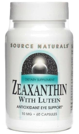 SOURCE NATURALS - Zeaxanthin with Lutein (10 mg) - 60 Capsules