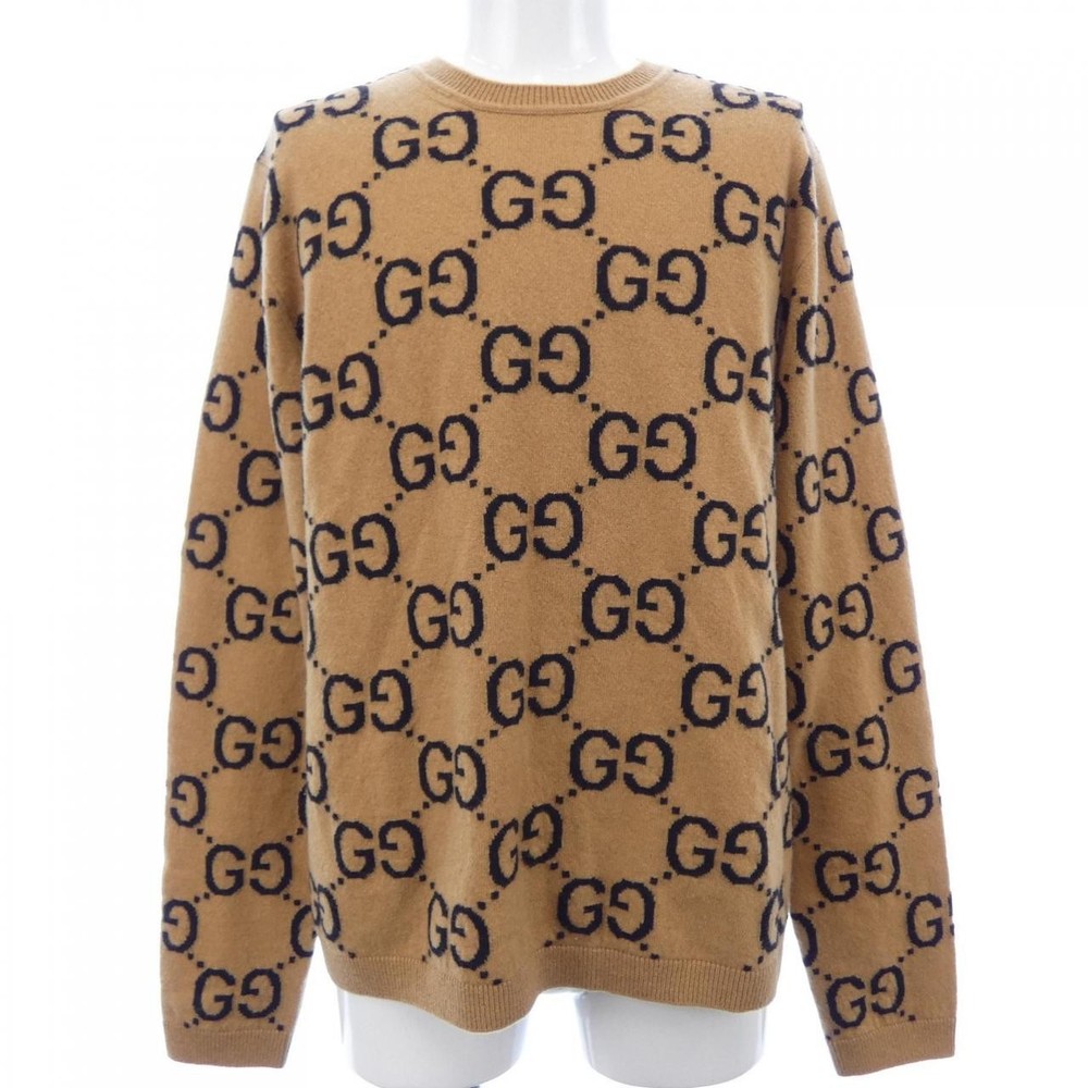 Authentic GUCCI GG wool jacquard sweater 692900 XKCC5 Knitwear  #230-000-293-...