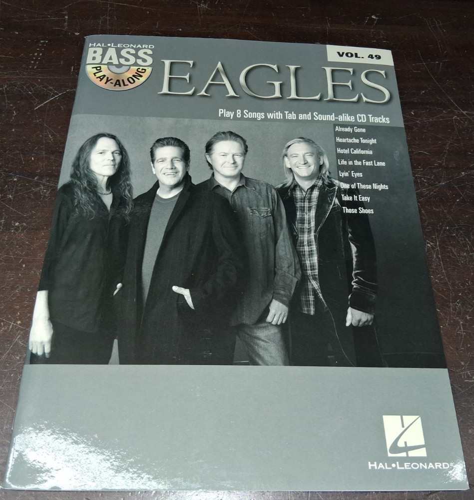 Eagles Bass Play A Long Song Book With Cd Riff Chords Guitar Learn