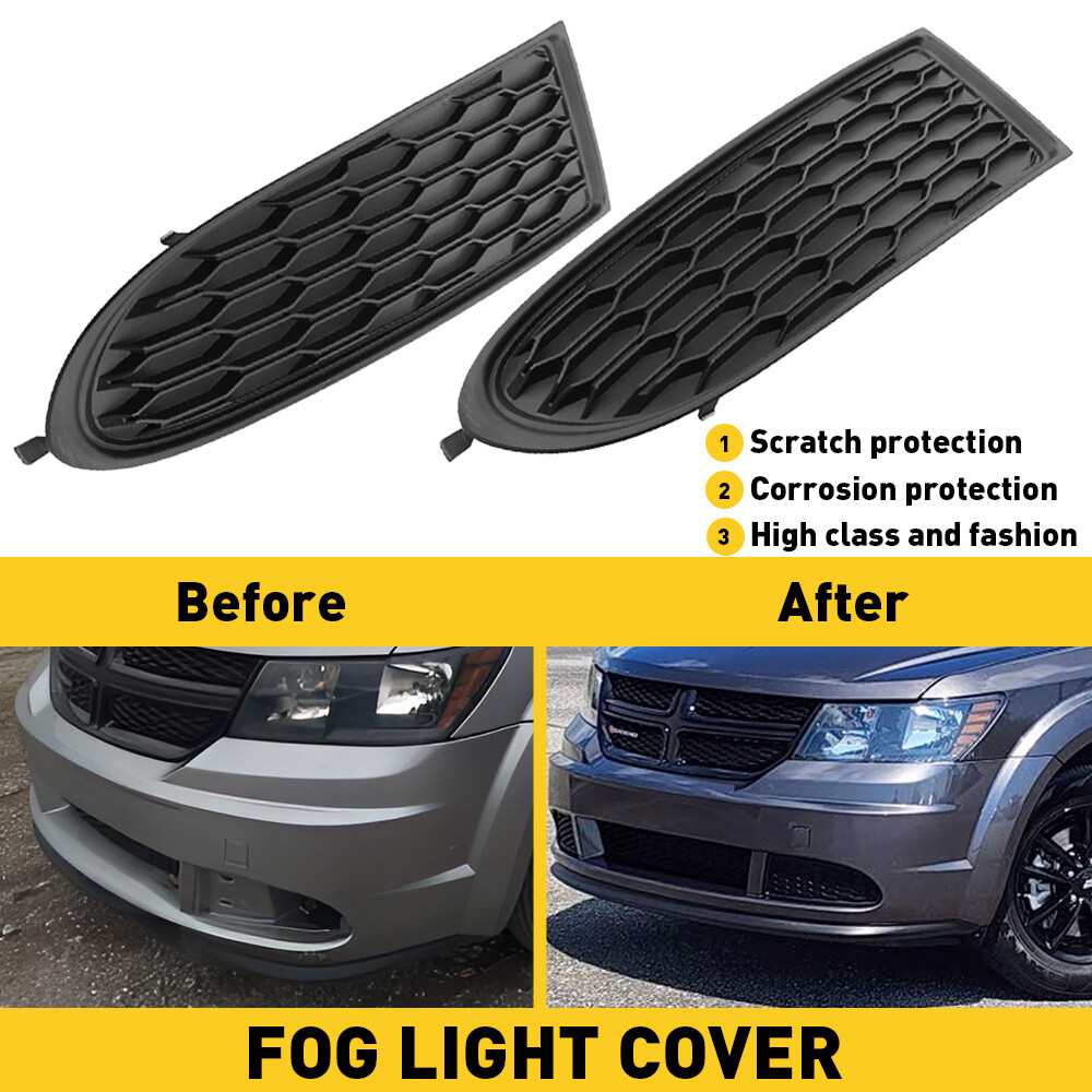 For 2011-2020 Dodge Car Journey Front Bumper Fog Light Cover Left & Right Side