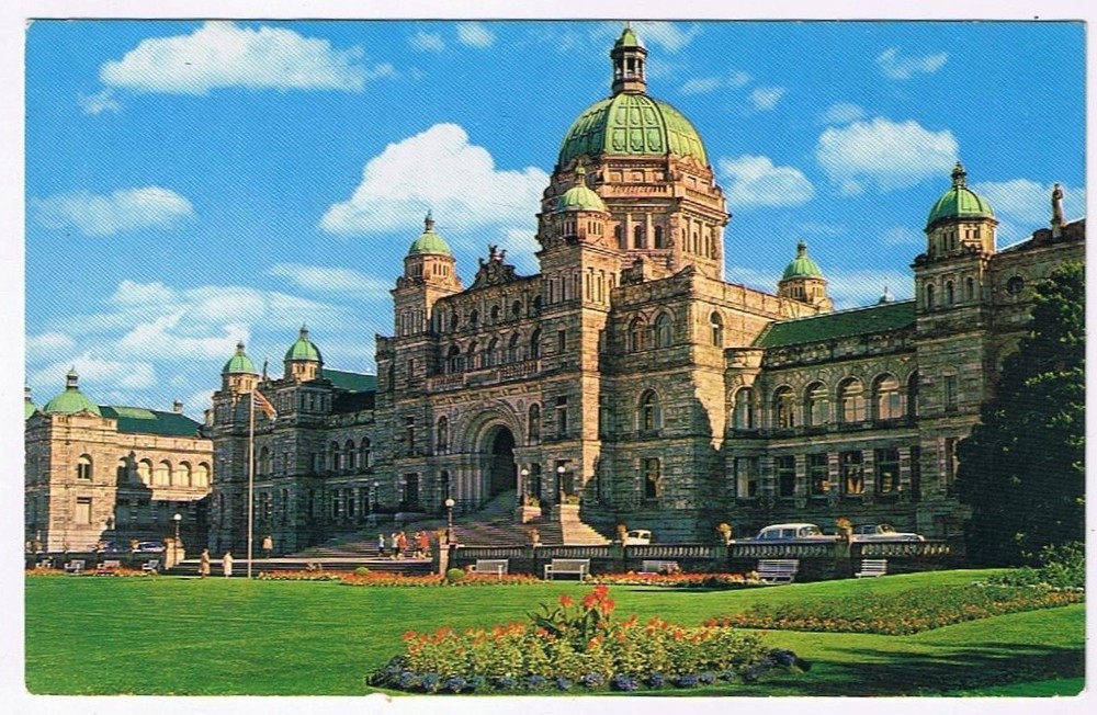Postcard Parliament Buildings Victoria British Columbia BC