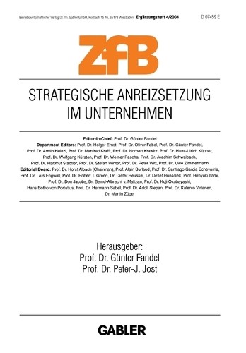 Günter Fandel Strategische Anreizsetzung im Unternehmen (Paperback)
