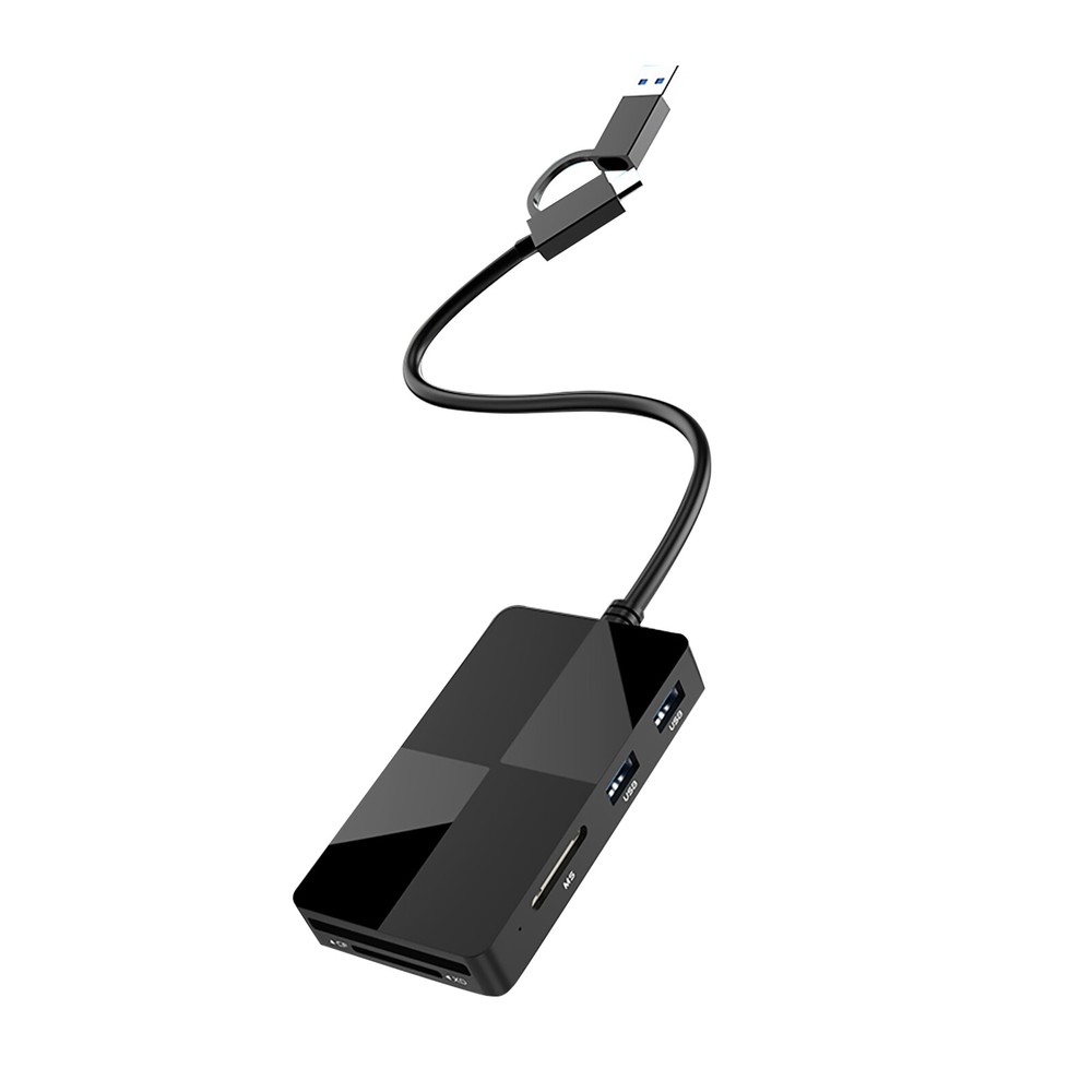8-IN-1 USB Type-C USB Memory Card Reader Adapter for SD TF MS CF XD Memory Card